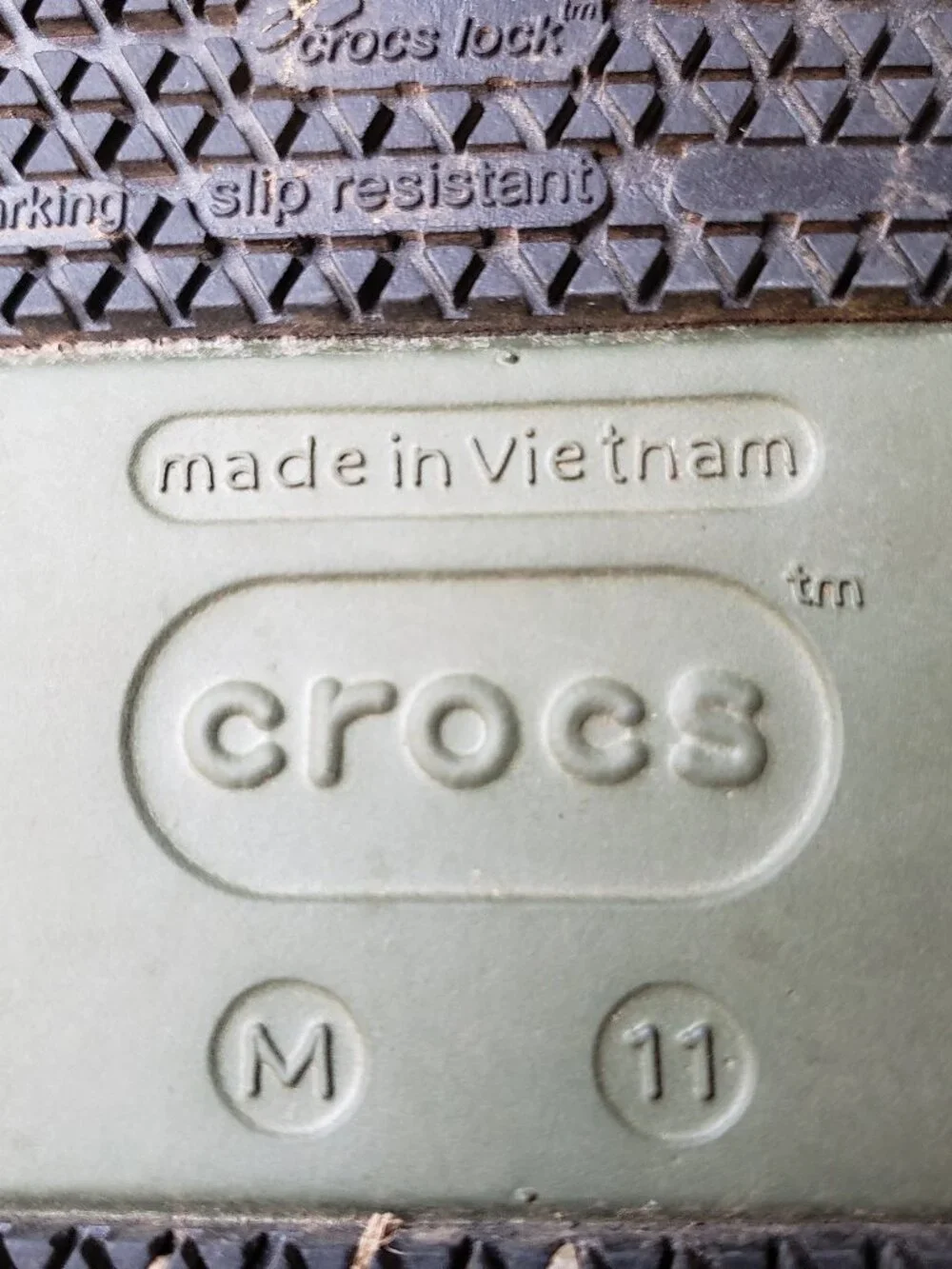 EUC CROCS Bistro Graphic Work Clog (11) army green / multi